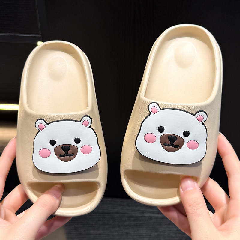Little White Bear Slippers Outer Wear Eva Children's Slippers Women's Home Slippers Baby Boys' Slippers Boys and Girls' Shoes