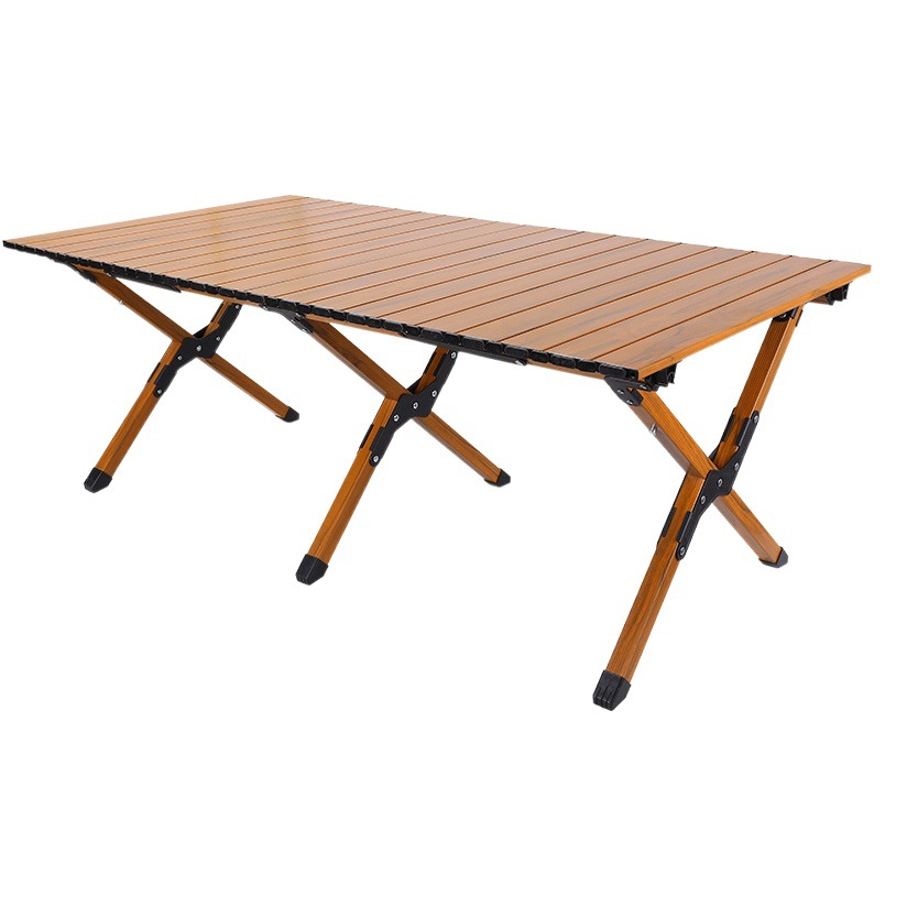 Picture of Alloy Steel outdoor folding egg roll table portable camping picnic folding table and chair Kermit chair barbecue table and chair