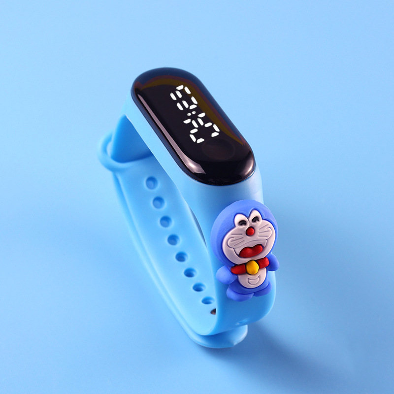 Picture of Live Hot Selling Primary School Students' Anime Bracelet LED Sticker Doll Electronic Watch Boys and Girls Waterproof Touch Watch