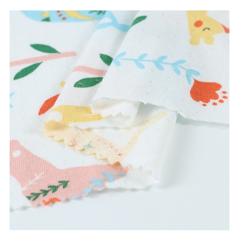 Picture of in stock 135g bamboo fiber jersey jacquard idea printing 70 bamboo 30 cotton summer cool knitted single-sided jersey