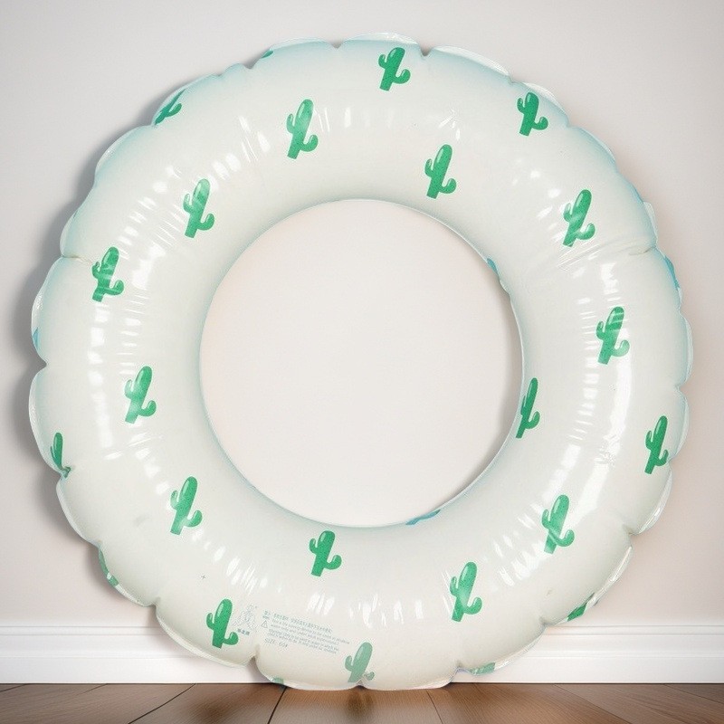 Picture of Thickened double airbag swimming ring factory wholesale 50-90 swimming ring thickened children's inflatable fluorescent solid color swimming ring