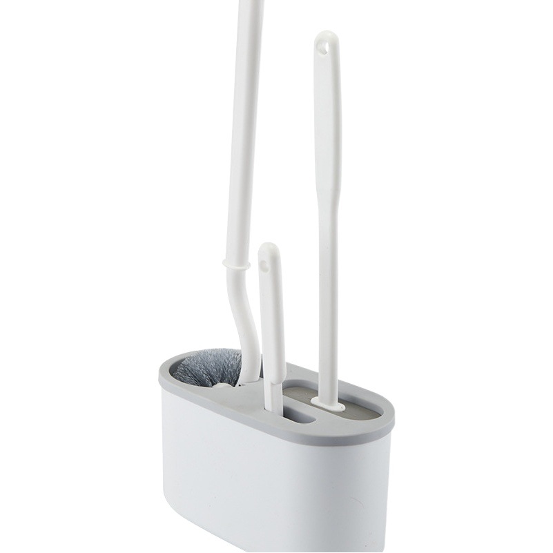 Japanese Wall-Mounted Toilet Brush Set Bathroom Brush No Dead Ends Long Handle Soft Bristle Cleaning Brush Home Daily Necessities