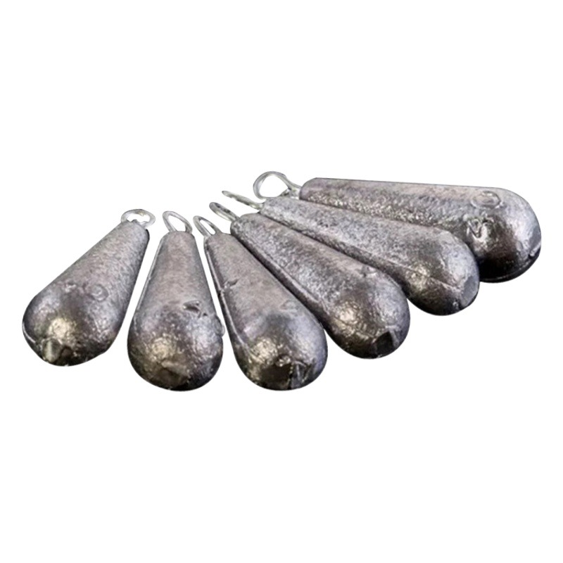 Willow ring lead pendant fishing supplies small accessories with ring fish pendant water drop lead pendant string hook fishing gear