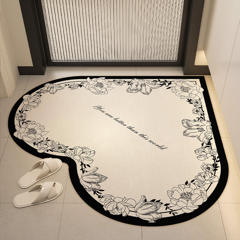 Picture of Cross-border Wholesale Diatom Mud Floor Mat Bathroom Absorbent Foot Mat Simple Dirty Resistant Anti-skid Mat Household Kitchen Tianjin Floor Mat