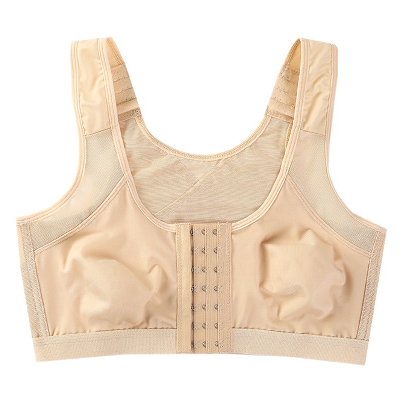 Cross-border breathable front buckle back shockproof push-up vest underwear wireless adjustable running yoga sports bra