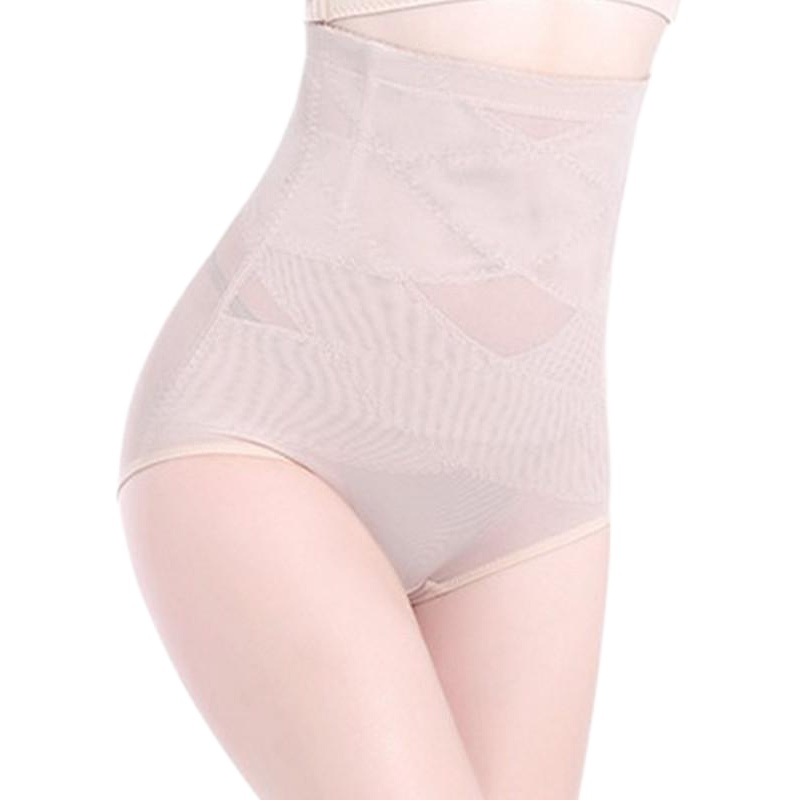 Ready Stock Body Shaping Tummy Control Pants Mesh Breathable Thin Women's Postpartum Butt Lift High Waist Shaping Pants