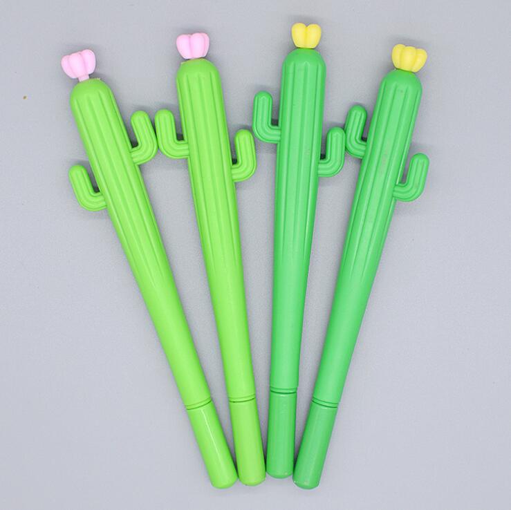 Hot selling plant shape gel pen stationery gift black refill 0.5mm stationery prize factory direct wholesale