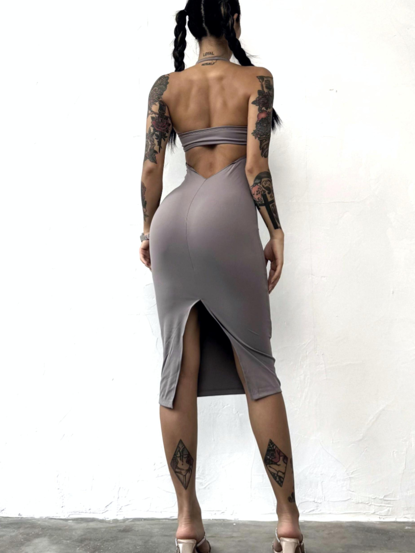 Picture of Cross-border European and American Fitness Sports Leisure dress Women's Hanging Neck Beautiful Back Sexy Bag Hip Skirt Cloud Sense Breathable High Elastic