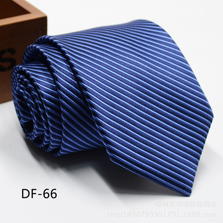 Picture of Tie business formal men's tie polyester yarn Arrow 8cm business tie