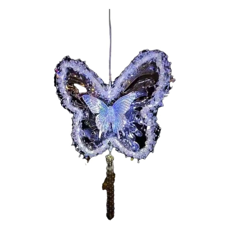 Handmade DIY homemade butterfly texture painting rose photo frame material package decoration table for girlfriend 520 gift