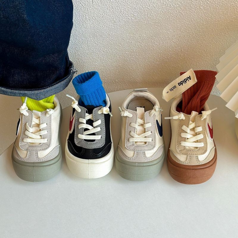 Children's 2025 New Soft Sole Spring New sneaker Boys' sneaker Low-top Board Shoes Women's Shoes Baby Shoes