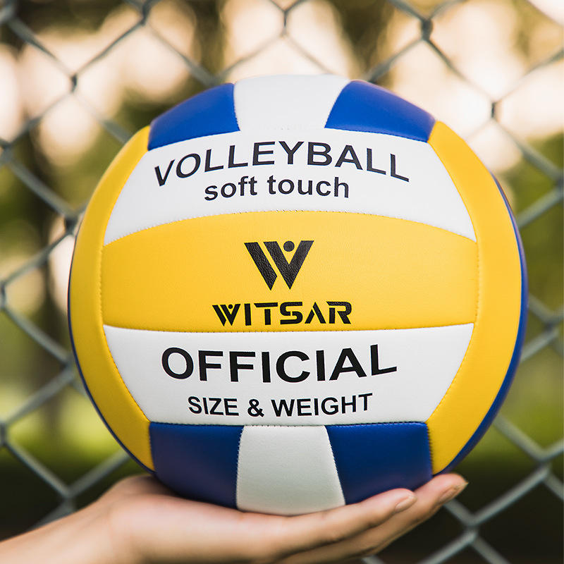 Picture of Machine-Sewn Volleyball High School Entrance Examination Special No. 5 Standard Ball Sports Examination Competition Men and Women Indoor and Outdoor Volleyball Factory Wholesale