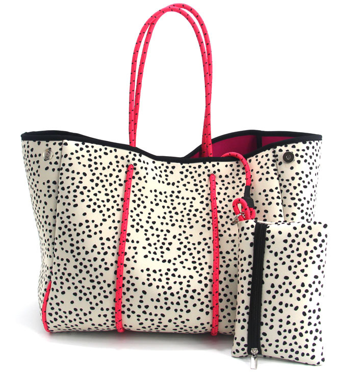 Picture of Diving Material Perforated Beach Bag European and American Fashion Portable Shoulder Strap Mother Bag Outdoor Casual Bag Portable Women's Bag for Women