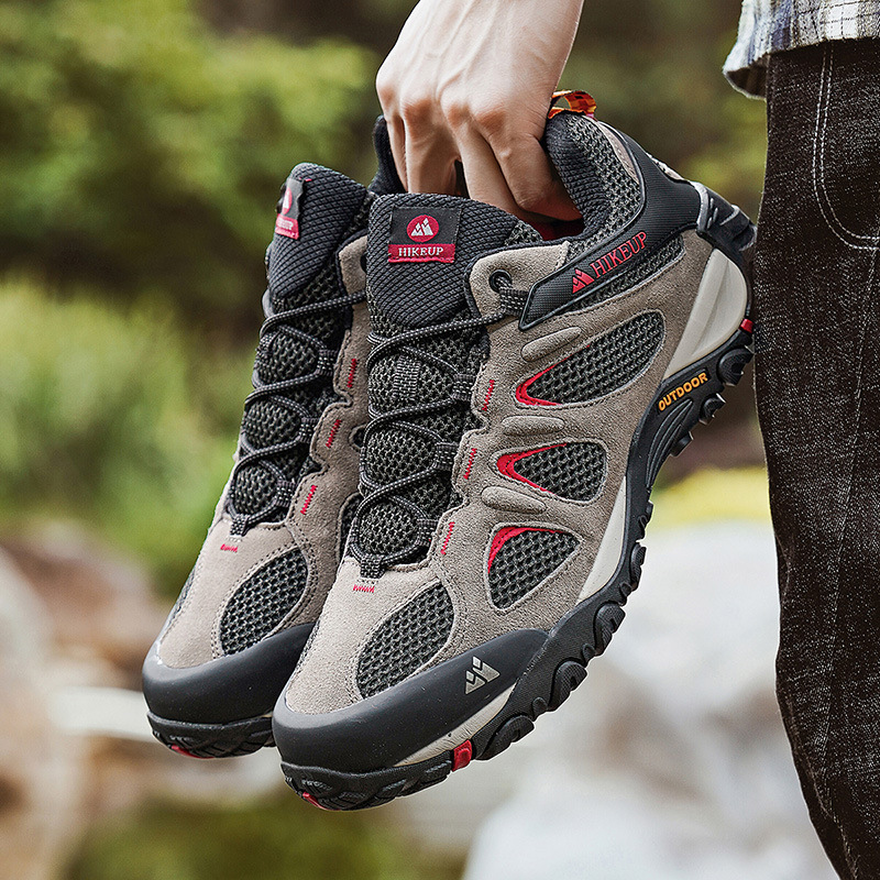 Outdoor Professional Hiking Shoes, Men's Trail Running Shoes, Travel Shoes, Waterproof, Non-Slip, Lightweight Hiking Shoes, Low-Top Casual Shoes
