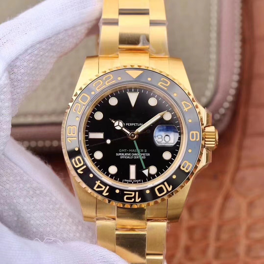 N Factory Laojia Greenwich Series Water Ghost Men's Fully Automatic Mechanical Watch Coke Ring C Factory 3186 Watch Wholesale