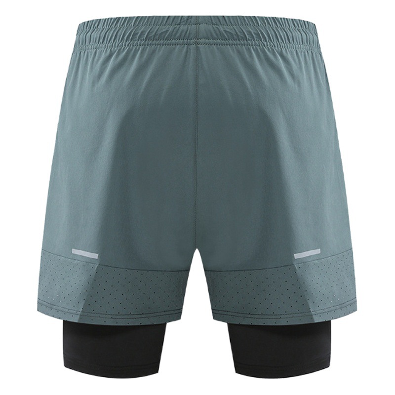 Anti-Exposure American-Style Basketball Shorts, Running Casual Quick-Drying Double-Layer Men's Sports Fitness Training Trendy Sports