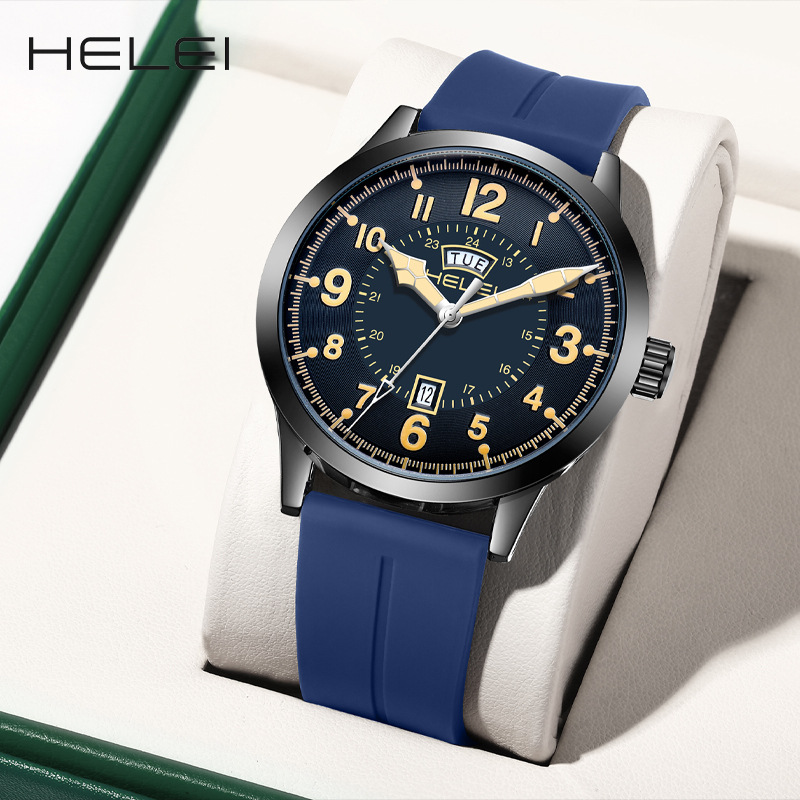 Picture of AliExpress HELEI original brand outdoor sports men's quartz watch waterproof wrist watch luminous a generation of hair