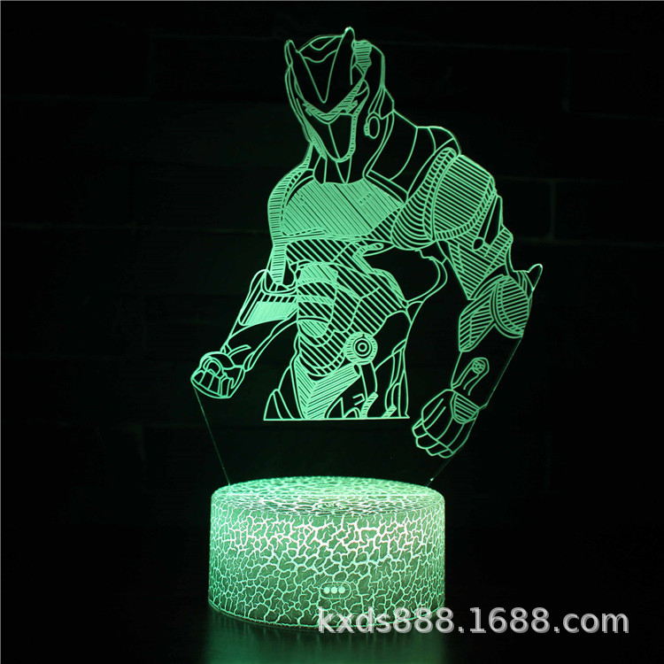 Picture of Kaixing Cross-border Exclusive Fortress Night Game Series 3D Nightlight LED Colorful Touch Remote Control Creative Table Lamp