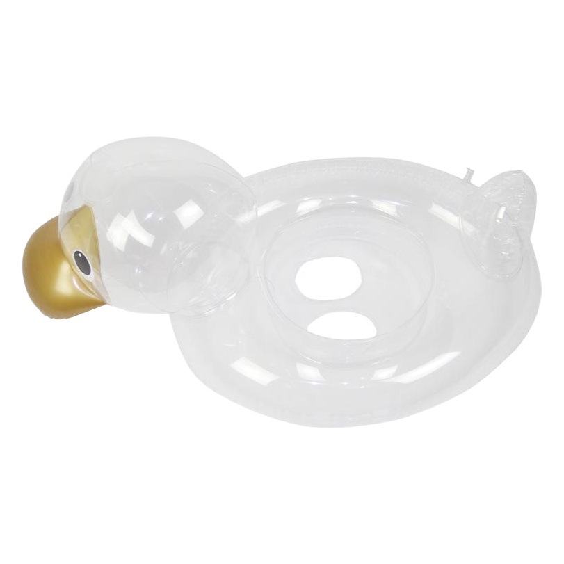 Cross-border cute children's swimming ring net red transparent duck baby seat baby seat 0-3-6 years old underarm ring