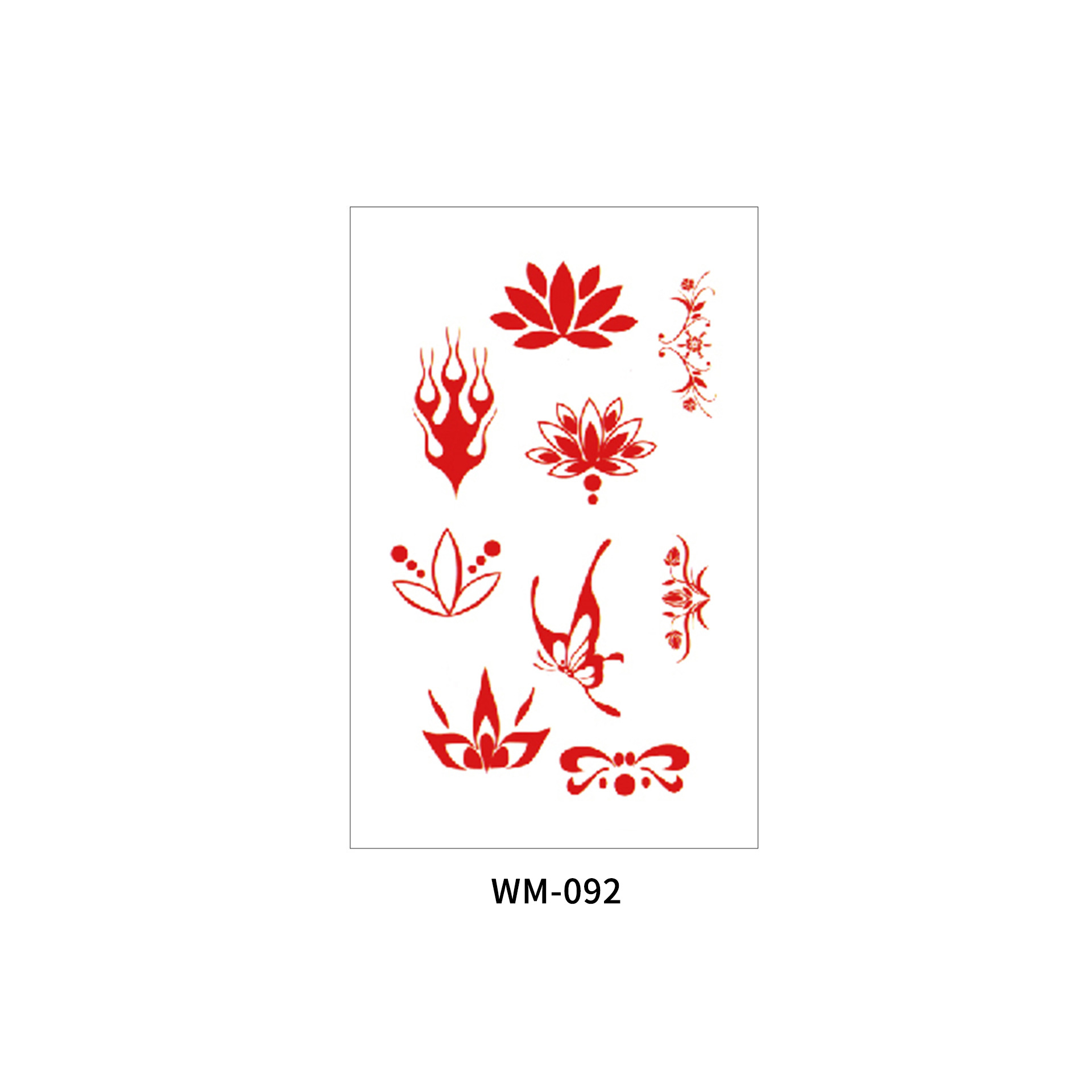 Picture of New Nezha Acrylic Face Tattoo Sticker Children's Forehead Print Eyebrow Sticker Waterproof Sweat Painted Face Sticker