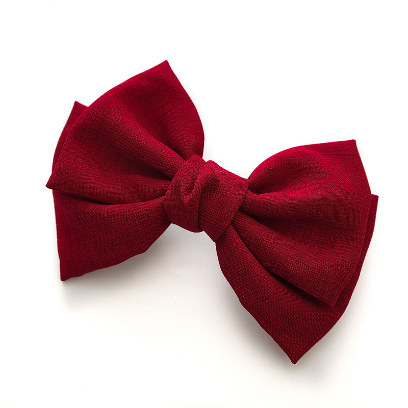 Picture of Headwear New Hairpin Knotted Bow Hairpin Women's Fabric Spring Clip Hairpin Wholesale Ready-Made Accessories