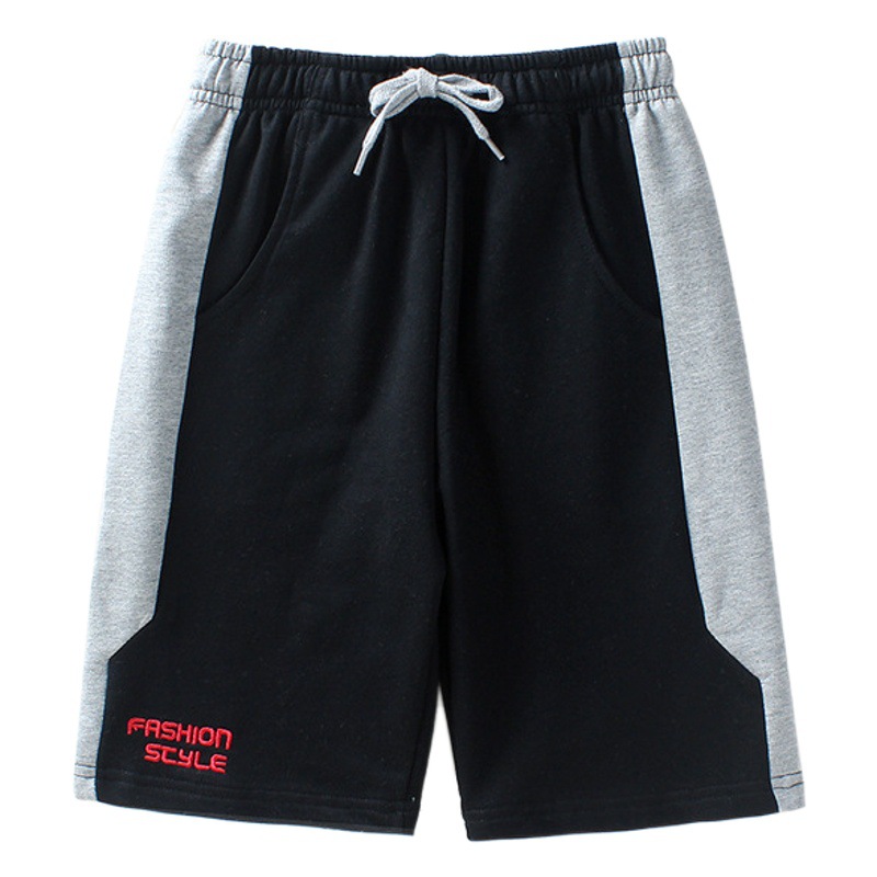 2023 New Children's Pants Summer Korean Style New Boys' Shorts Large Children's Contrast Sports Shorts Children's Pants