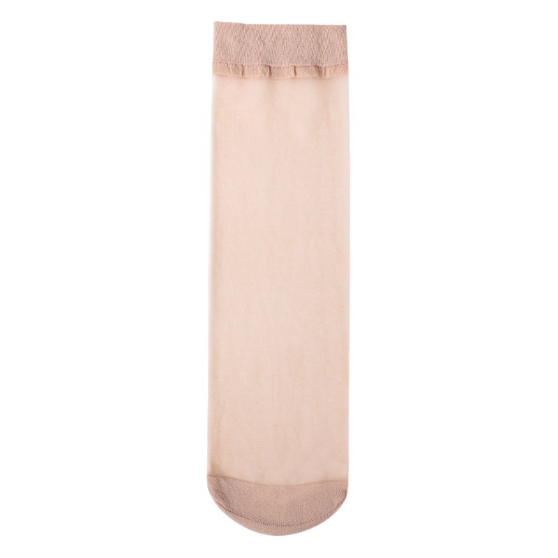 Langsha Short Stockings Women's Thin Spring and Summer Anti-Snatch Crystal Socks Ultra-Thin Wear-Resistant Flesh-Colored Socks Women's Socks