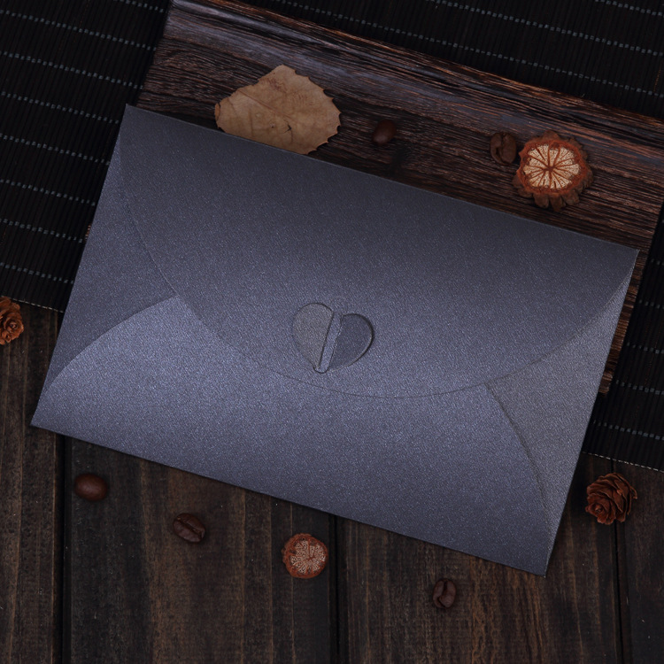 Greeting Card Envelope Letter Paper Love Creative Kraft Paper Ins Style Retro Pearl Paper Romantic Love Letter Invitation Letter Business
