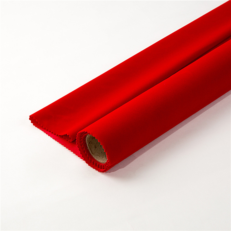 Preferred Supplies Big Red Cotton Bottom Long Hair Flocking Cloth Handbag Wine Bag Packaging Bag Counter Display Cloth