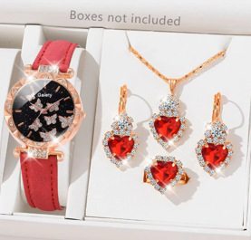 Picture of New TikTok Popular Women's Watch Fashion Personality Simple Watch Butterfly Digital Belt Watch Set