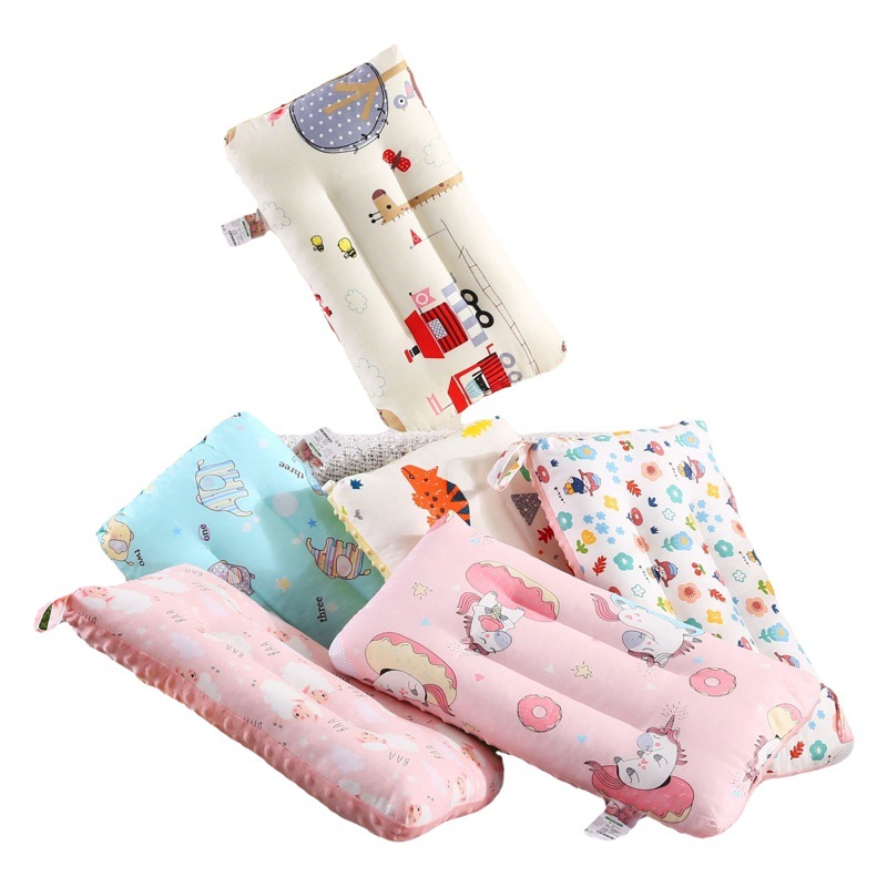 New Rectangular Children's Cotton Plush Pillow Core for Kindergarten, High-Quality Baby Pillow Wholesale with Cartoon Patterns