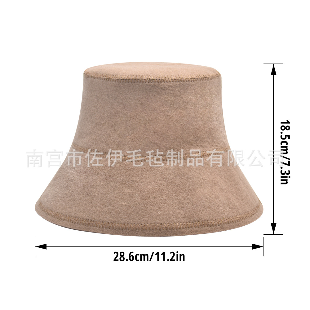 Picture of High-end cross-border felt sauna cap hot spring bath felt sauna cap integrated pressure European wool sauna cap