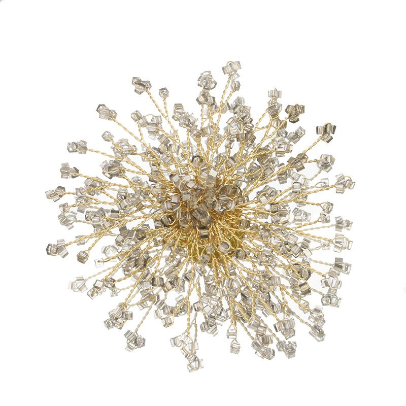 Picture of Natural pearl brooch high-grade niche transparent gray snowflake set brooch high-end retro sunflower wholesale