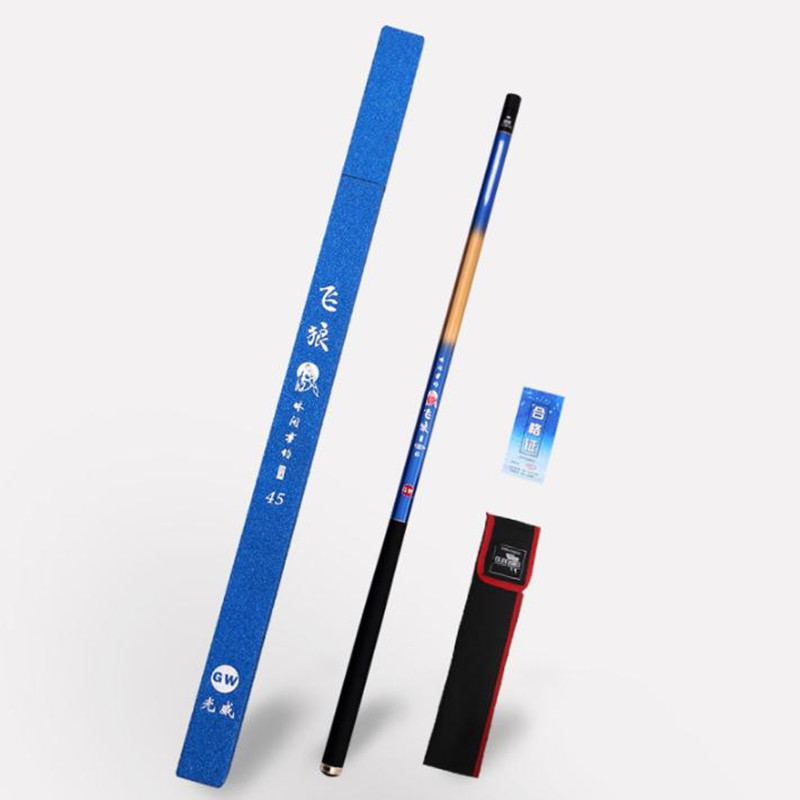 Guangwei Feilang Creek Rod Carbon Hand Rod Short Section Portable Table Fishing Rod Ultra Light Ultra Hard Fishing Rod 4.5 m 5.4 m