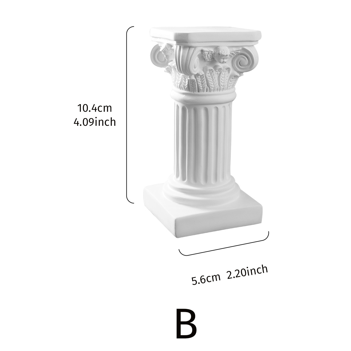 Picture of Nordic Roman Column Candlestick Little Angel Photo Props Background Home Living Room Desktop Decorations