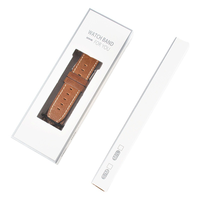 Velvet Watch Strap Window Packaging Box Suitable for Apple One-Piece Suede Blister Short Strap Packaging Ready for Sale