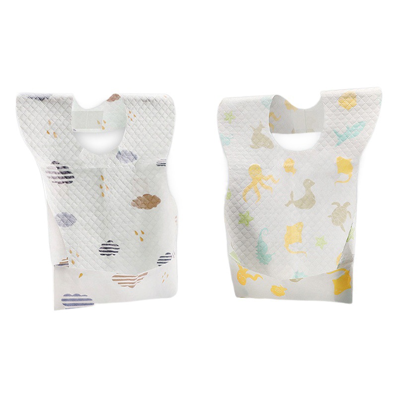 Disposable Bibs for Babies, Waterproof and Stain-Resistant, Infant Saliva Towel, Portable Baby Feeding Belly Protector