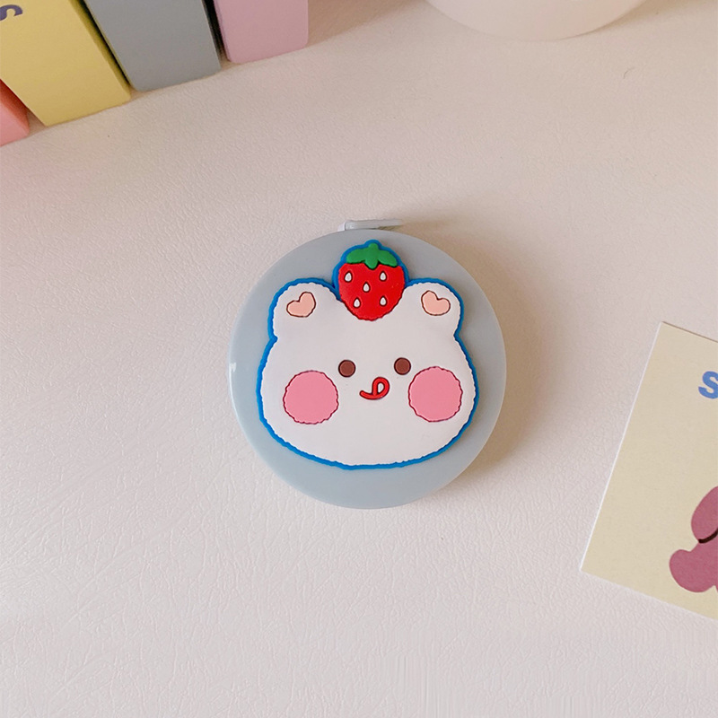 Picture of Mini portable tape measure measuring clothes 1.5m tape measure waist circumference hip circumference cute cartoon measuring three circumference ruler soft ruler students