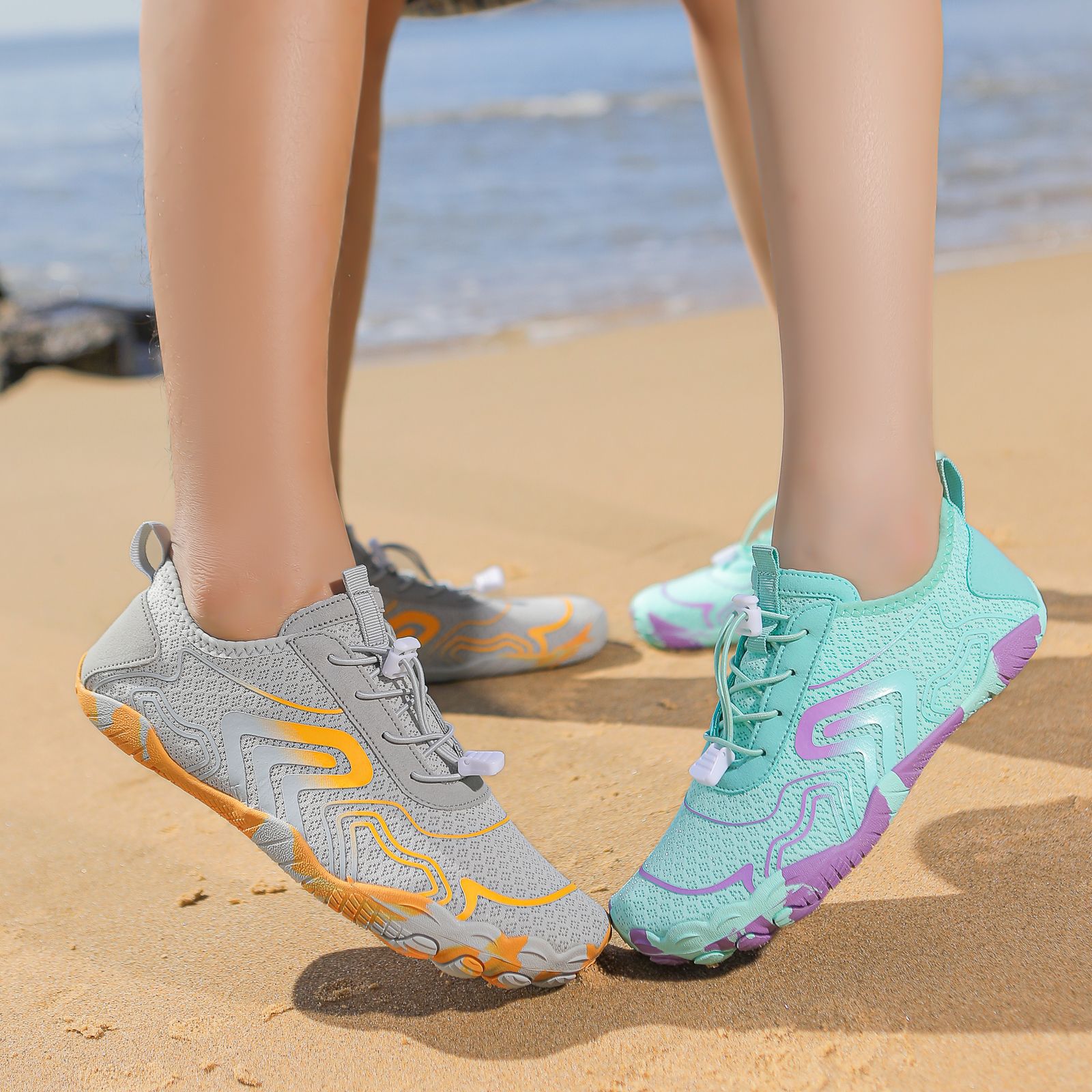 New Five Finger Shoes Outdoor Tracing Shoes Men's Beach Quick-drying Wading Shoes Swimming Shoes Indoor Fitness Yoga Sports Women