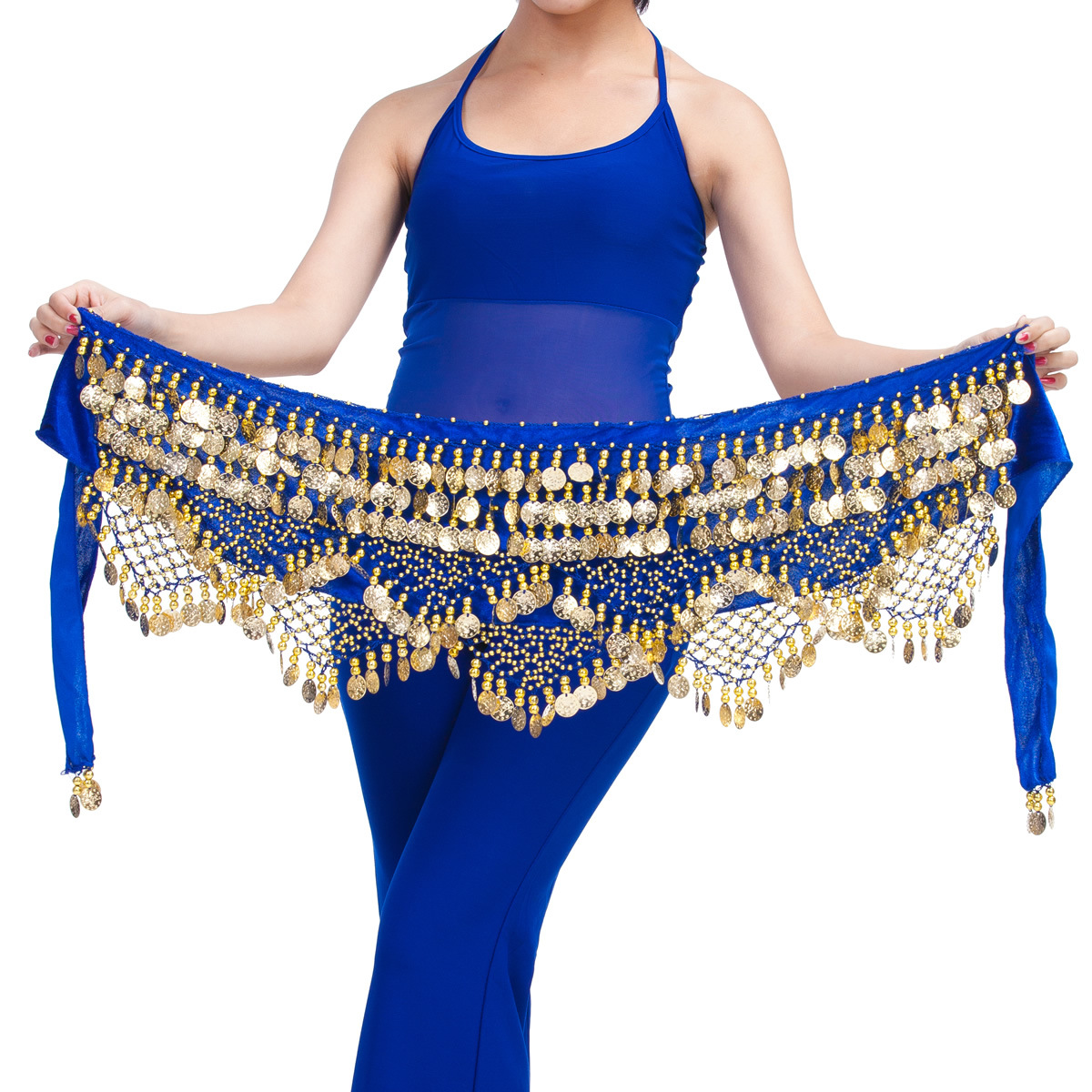 Picture of Dancer Original 320 Currency Three Straight Two Corner Waist Chain Belt Belly Dance Clothing Company Belly Dance Waist Chain