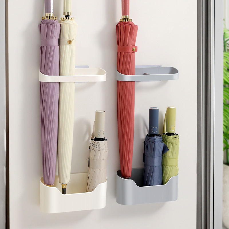 Umbrella Household Wall-Mounted Storage Rack Large-Capacity Wall-Mounted Long-Handled Umbrella Storage Punch-Free Storage Box Artifact