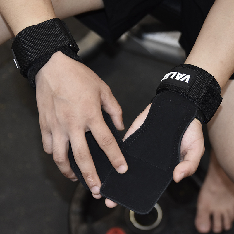 VALEO pull-up horizontal bar hard pull-up booster gloves indoor men's and women's non-slip fitness gloves cowhide protection