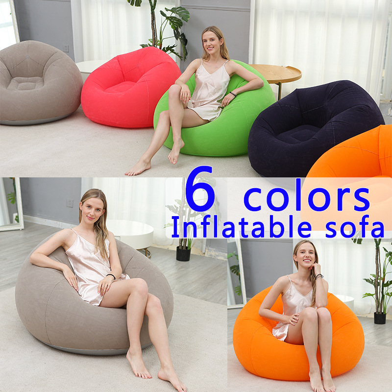 Picture of Cross-border explosions inflatable lazy sofa spherical inflatable sofa pvc flocking football sofa inflatable bean bag sofa
