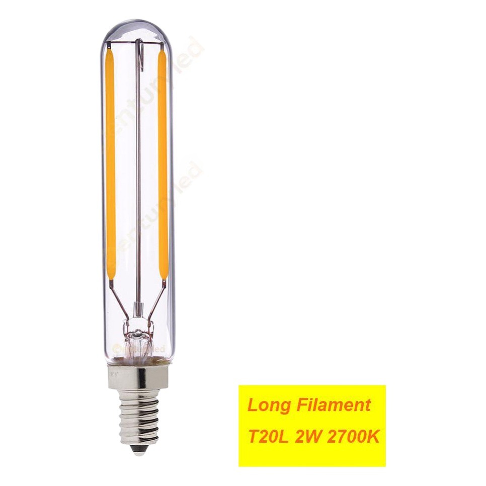 T20 long bulb filament lamp small bulb chandelier light source led clear light E12E14 screw 110/220V cross border