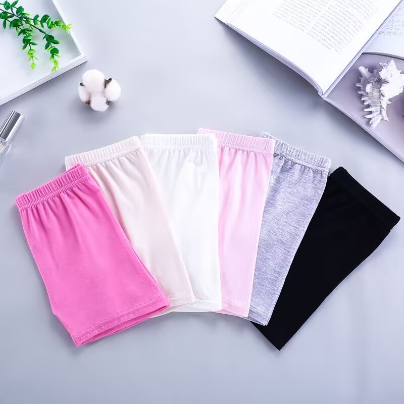 Picture of Girls' Safety Pants Anti-running Light Summer Thin Children's Modal Insurance Pants Cotton Triple Pants Girls' Boxer Shorts