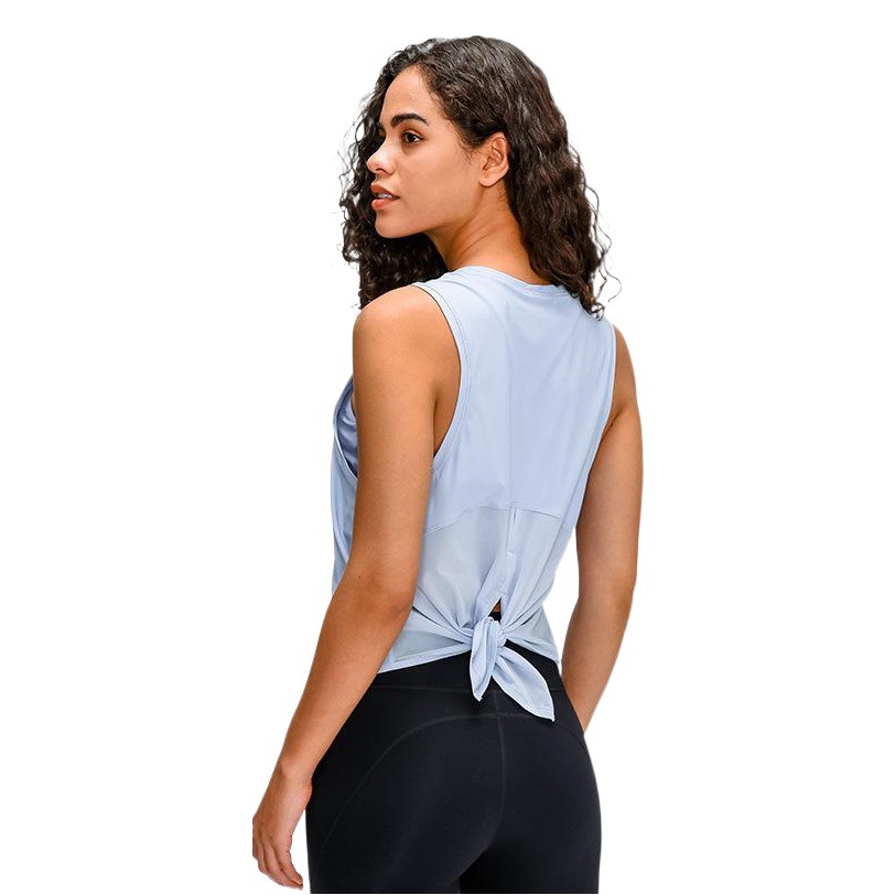 Picture of New Quick-drying Vest Women's Fitness Yoga Sleeveless Blouse Running Breathable Loose Sports T-Shirt Summer S2023