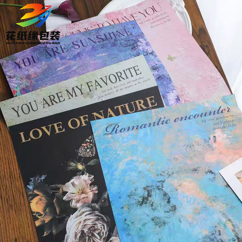 New Ximeng Garden Oil Painting Bag Flower Paper Bouquet Floral DIY Material Bouquet Packaging High-End Flower Packaging