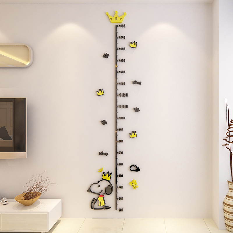 Picture of M187+M188 Snoopy Height Stickers for Kidsren's Room Height Stickers Cartoon Animation Acrylic Wall Stickers
