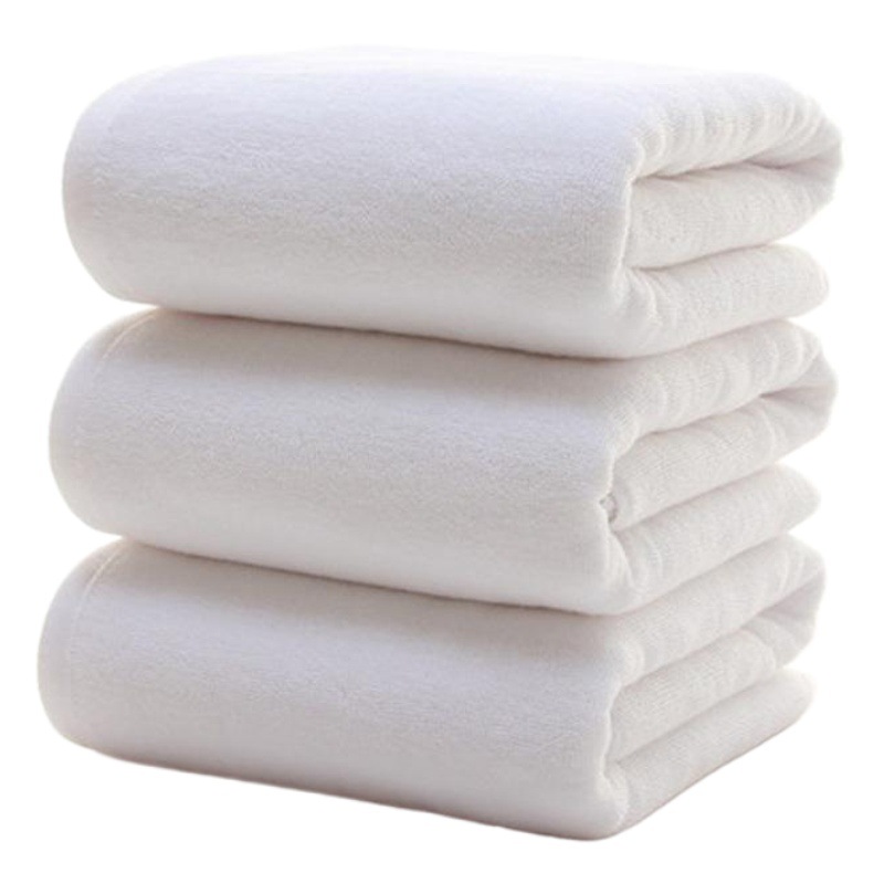 Bath towel cotton five-star hotel bath towel cotton wholesale thick water white cotton bath towel