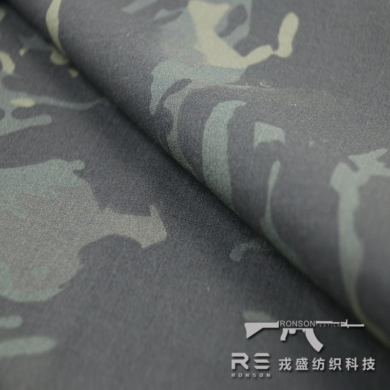 Picture of Rongsheng in stock U.S. Army UCP Grey Plaid Digital ACU Camouflage Fabric Polyester Cotton Plaid Breathable Wear-Resistant Tactical Fabric